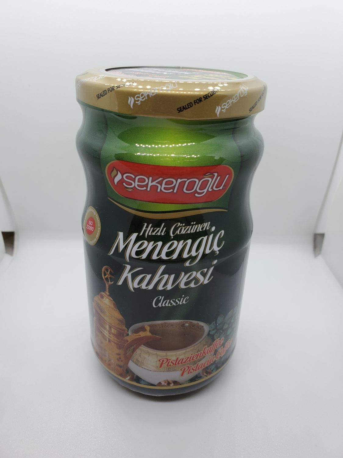 Sekeroglu Menengic Kahvesi 350g Glass (Pistachio Coffee)