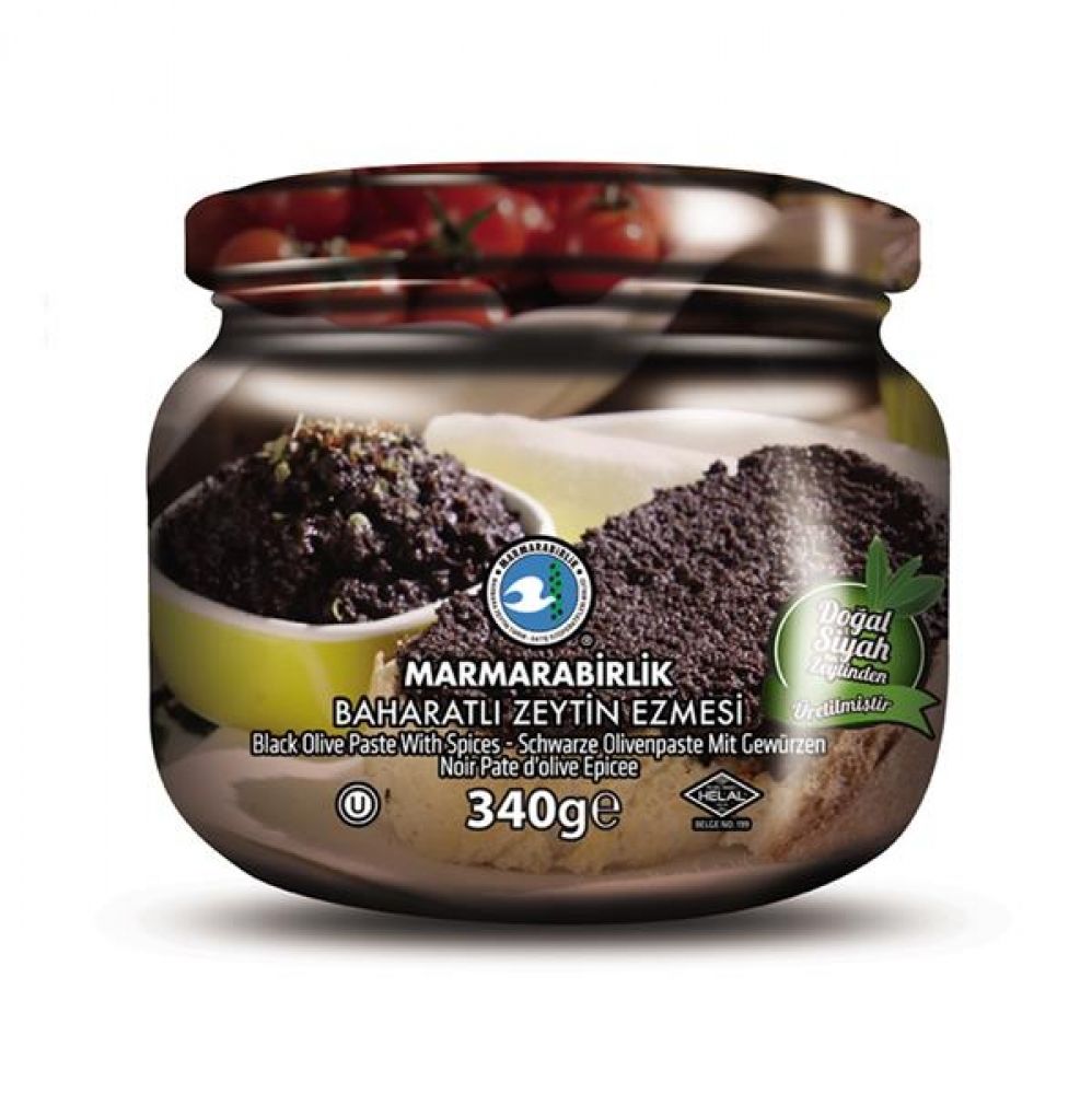 MB Marmara Birlik Black Olive Paste with Spices 340g