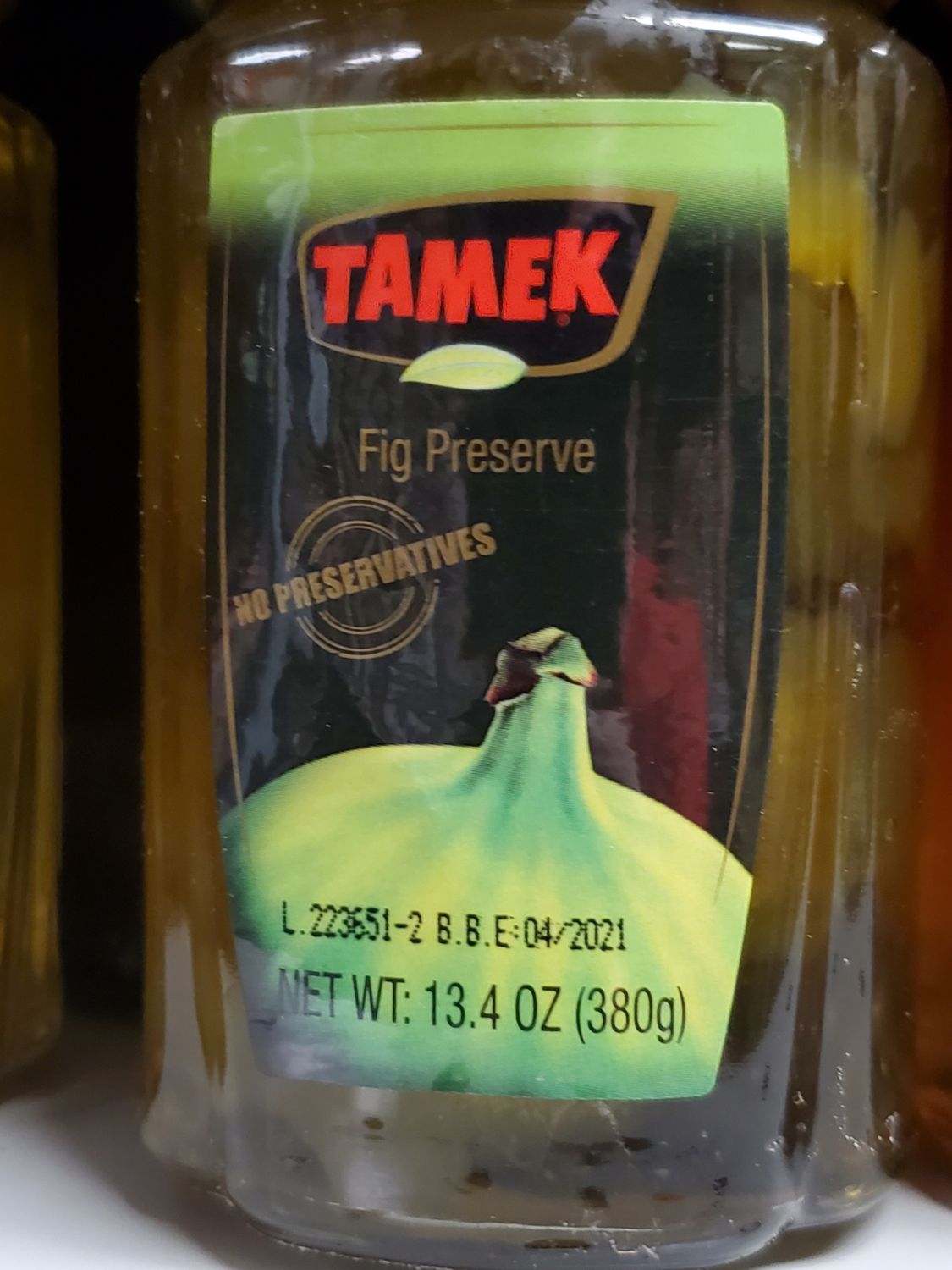 TAMEK Fig Jam Preserve Incir Receli 380g