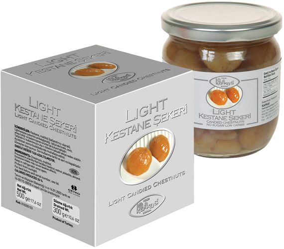 KAFKAS Light Candied Chestnuts In Syrup 500g