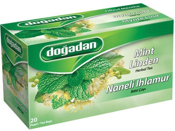 DOGADAN Mint Linden Herbal Tea - Naneli Ihlamur Bitki Cayi 20Tb