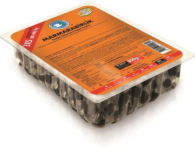 MB Marmara Birlik Gemlik Black Olives 3XS Luks 800g Vacuum