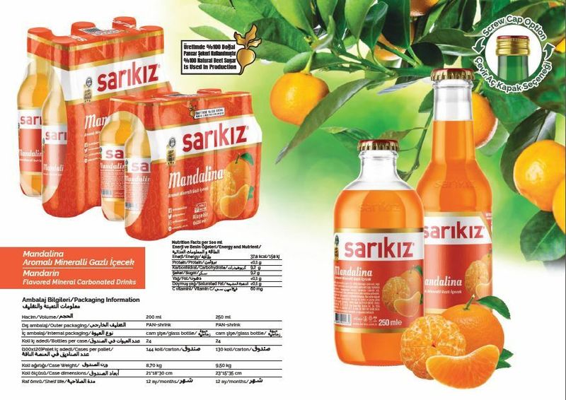 SARIKIZ Mineral Water With Mandarin 200mL x 6pcs