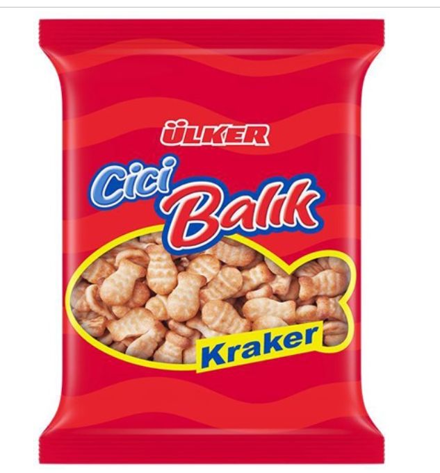 ULKER Cici Fish Cracker 135g (Balik Kraker)