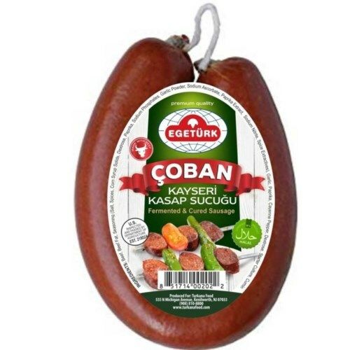 EGETURK Coban Kayseri Kasap Sucuk (1lb Mild) Halal