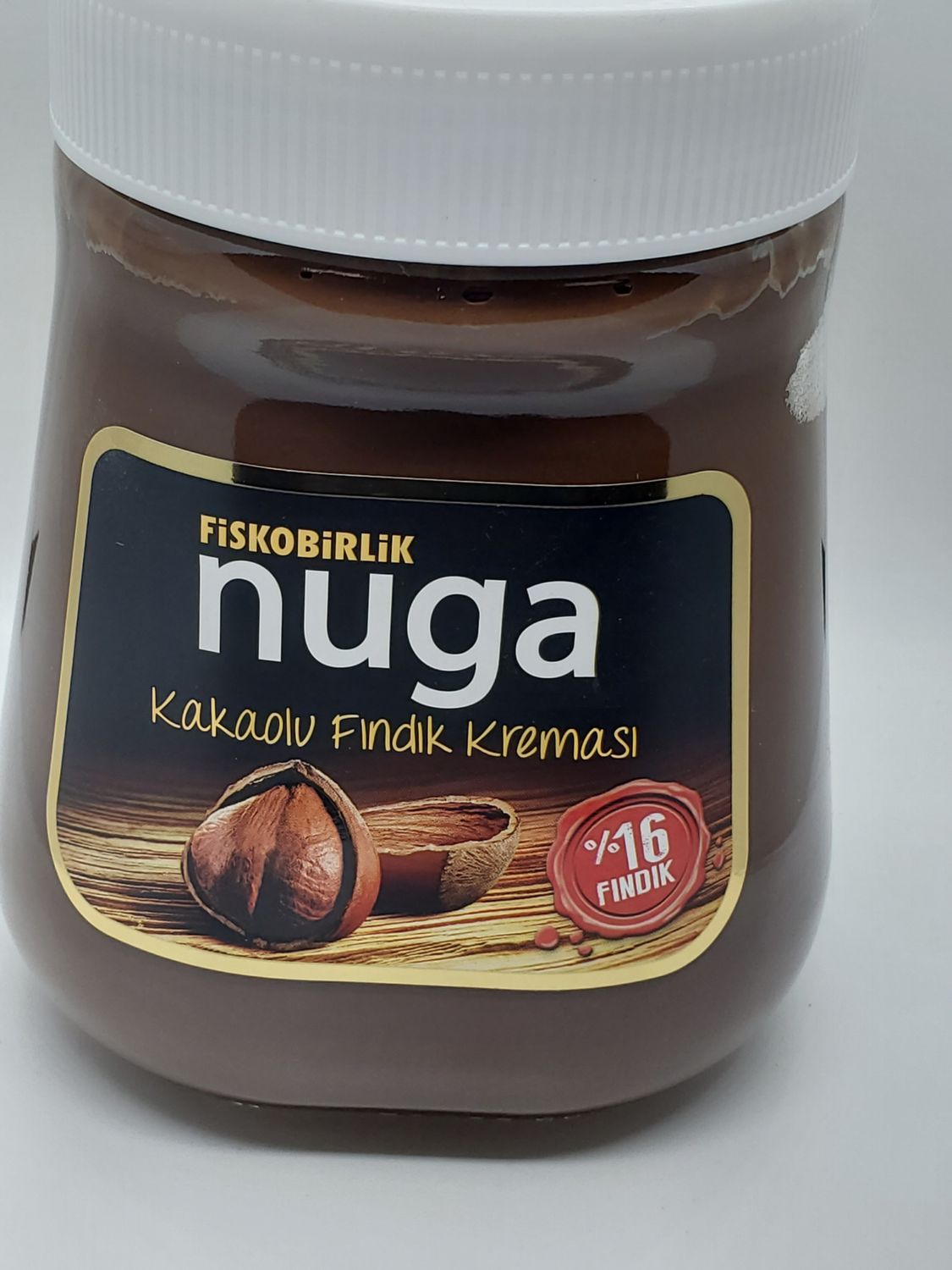 Fiskobirlik Nuga Hazelnut Spread W Cocoa 350g Glass