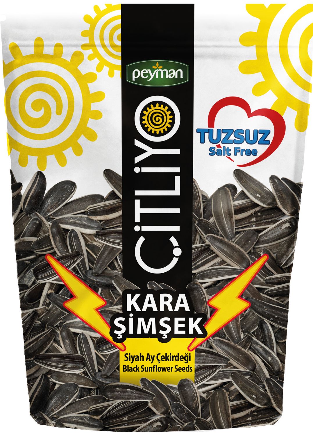 PEYMAN Kara Simsek Unsalted &amp; Roasted Dakota Sunflower Seed 160g