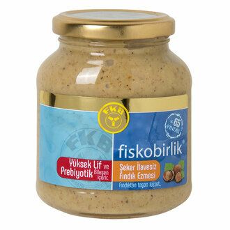 FISKOBIRLIK Hazelnut Paste No Sugar Added 300g Glass