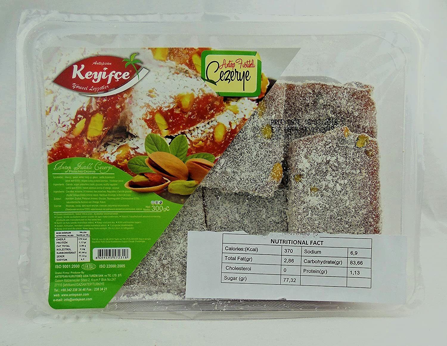 Keyifce Cezerye With Turkish Pistachios 300g