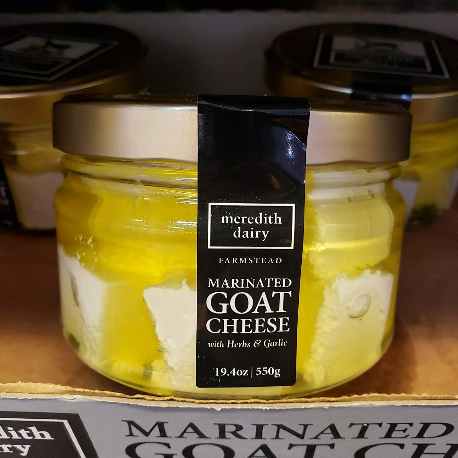 Meredith Dairy Marinated Goat Cheese With Herb &amp; Garlic 14oz