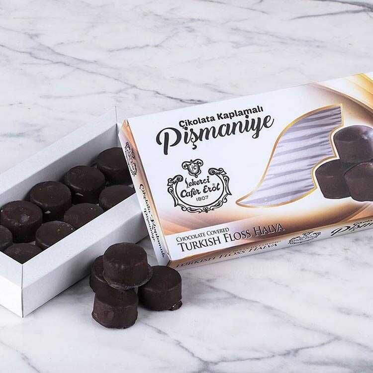 Cikolata Kapli Pismaniye (Chocolate Covered Cotton Candy) By Sekerci Erol Usta 200g