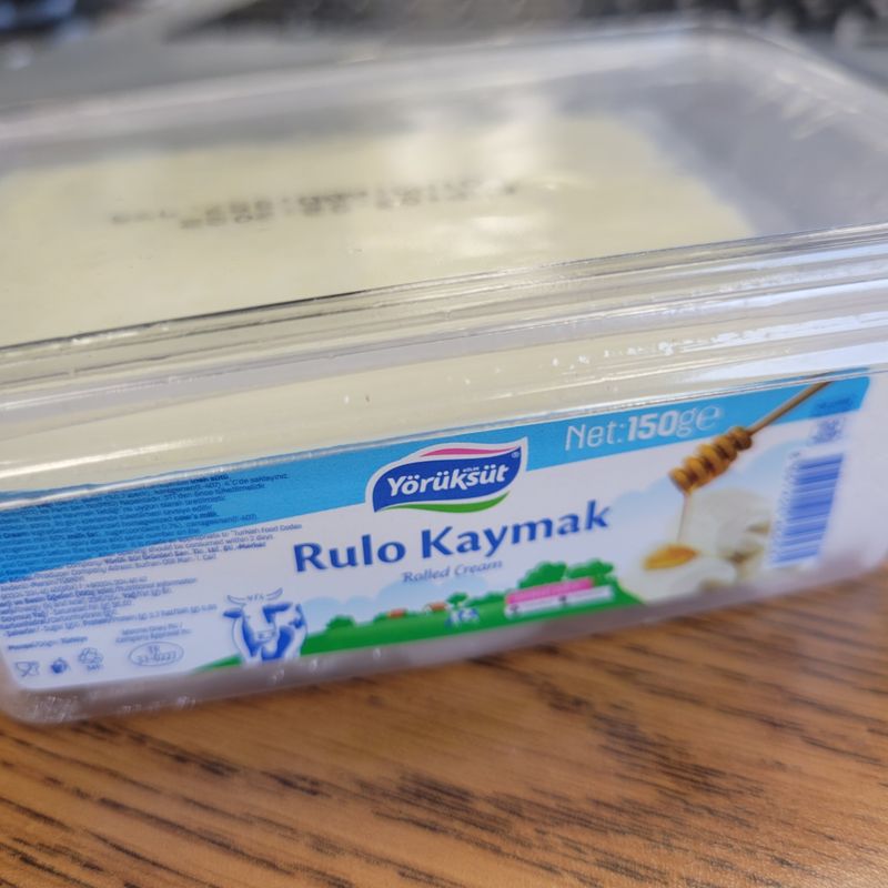 YORUKSUT Home Made Fresh Turkish Cream (Kaymak) 100g - Halal - Product Of Turkey