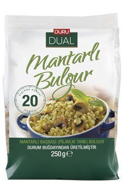 DURU Dual Bulgur With Mushrooms - Ready In 20 Min. - Mantarli Bulgur 250g