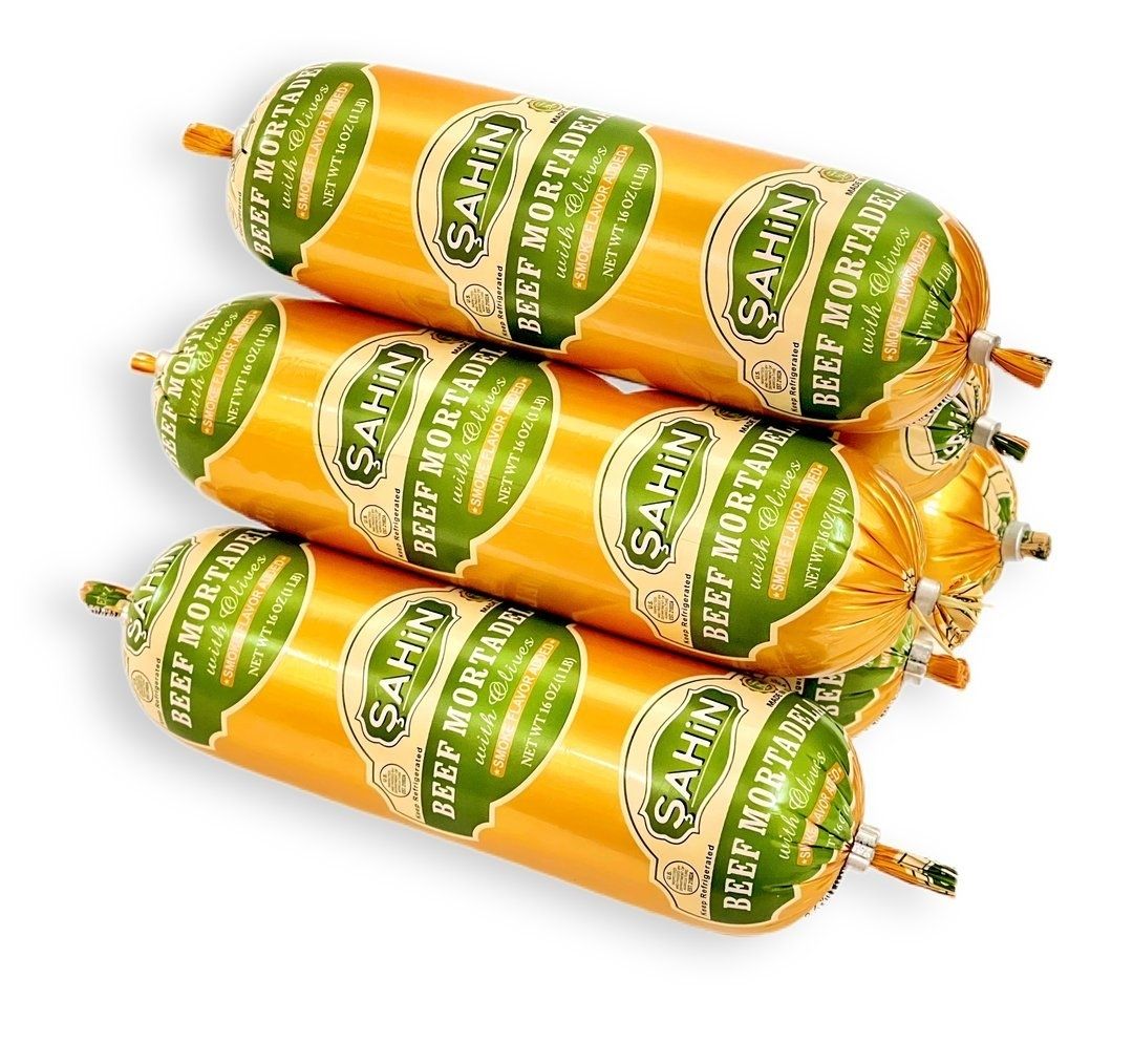 SAHIN Mortadella Halal Kayseri Mortedella 16oz