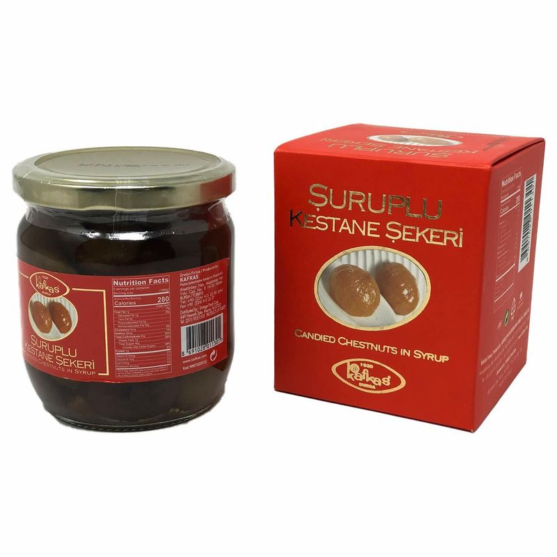 KAFKAS Candied Chestnuts In Syrup 500g