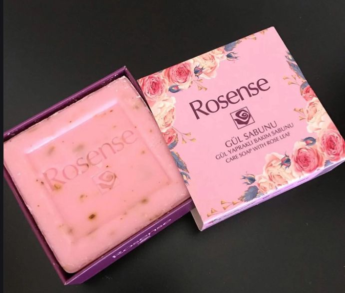 ROSENSE Gulbirlik Bath Soap Bar With Rose Petals 100g - Product Of Turkey