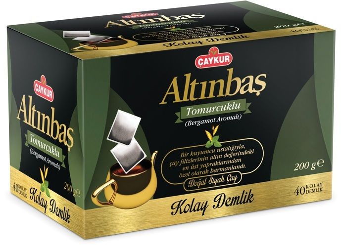 CAYKUR Altinbas Earl Grey Demlik Poset Tea 40Tb 200g