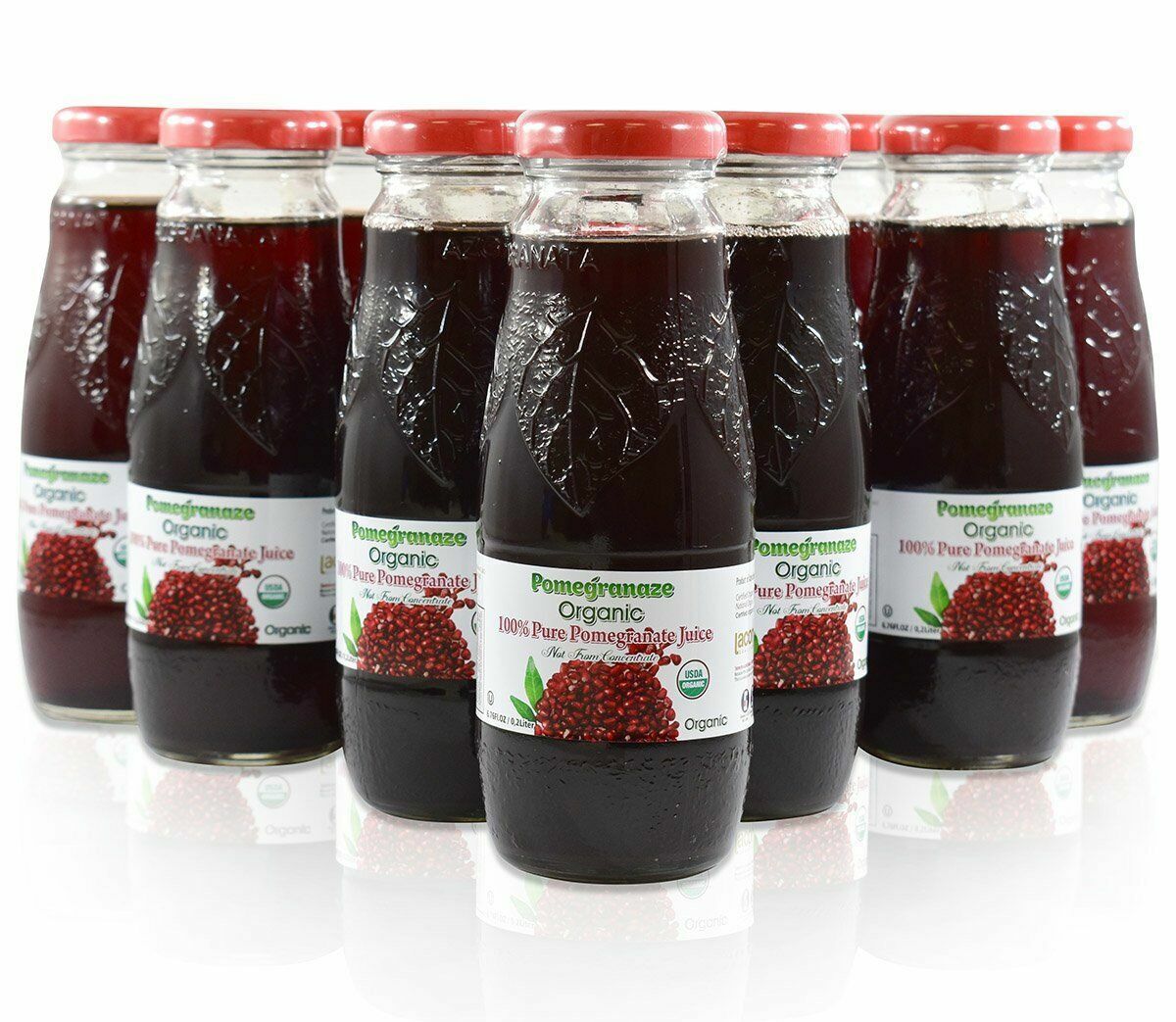 Organic Pomegranate Juice 200mL Glass