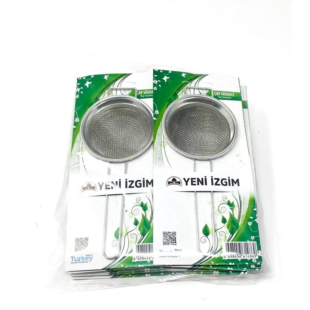 Demlik Tutmali Sapli Metal Cay Suzgec 1pcs