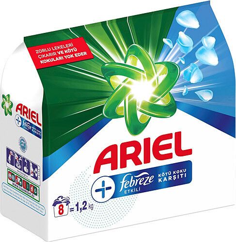 ARIEL Powder Laundry Detergent - Toz Camasir Deterjani Febreze 1.2kg