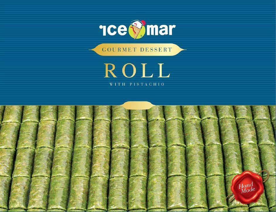 Mado ICE-MAR Fistikli Dolama 1lb - Pistachio Rolls By Mado - Hand Made
