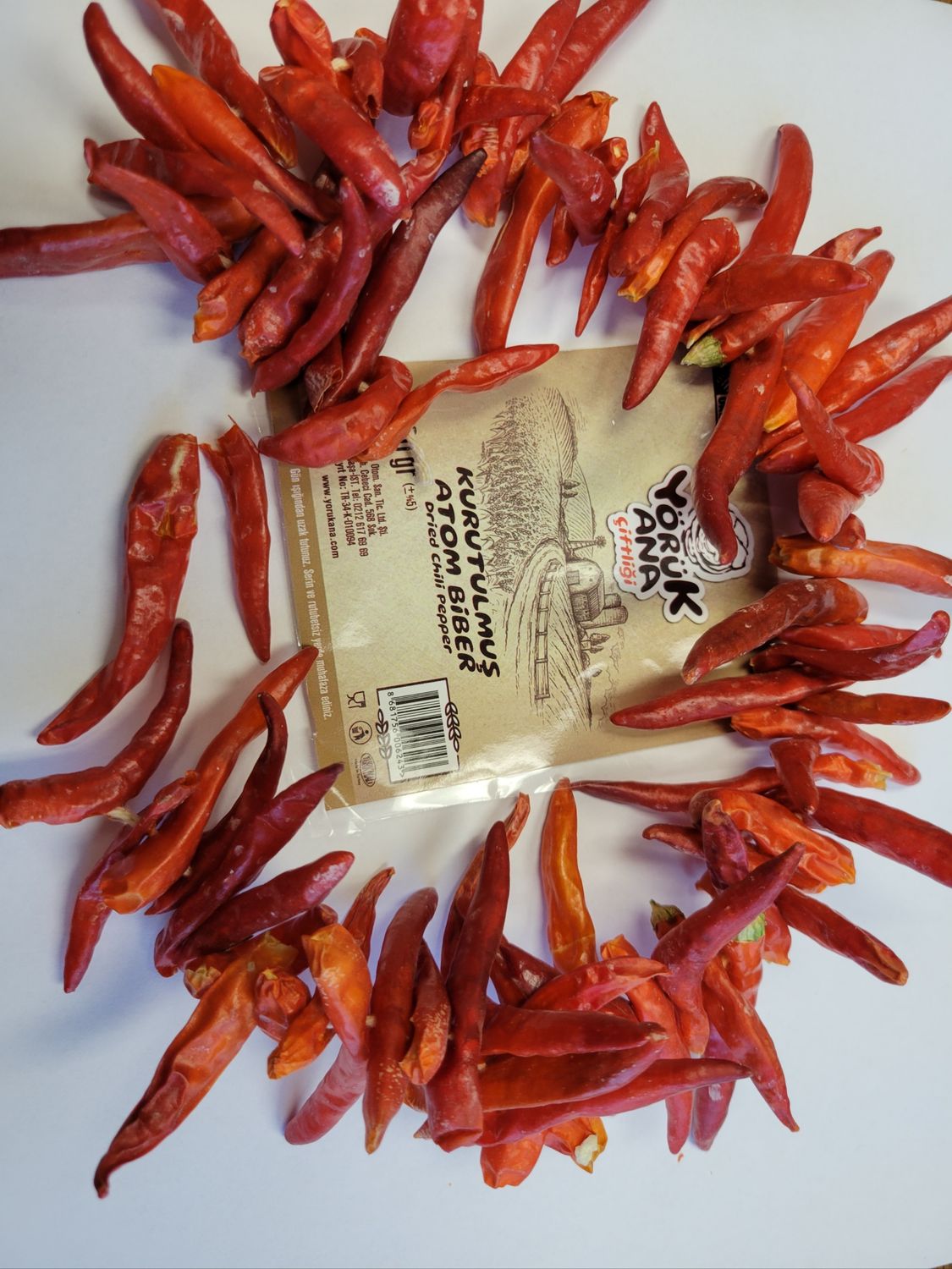 YORUK Ana Dried Atom Pepper - Product Of Turkey 30g