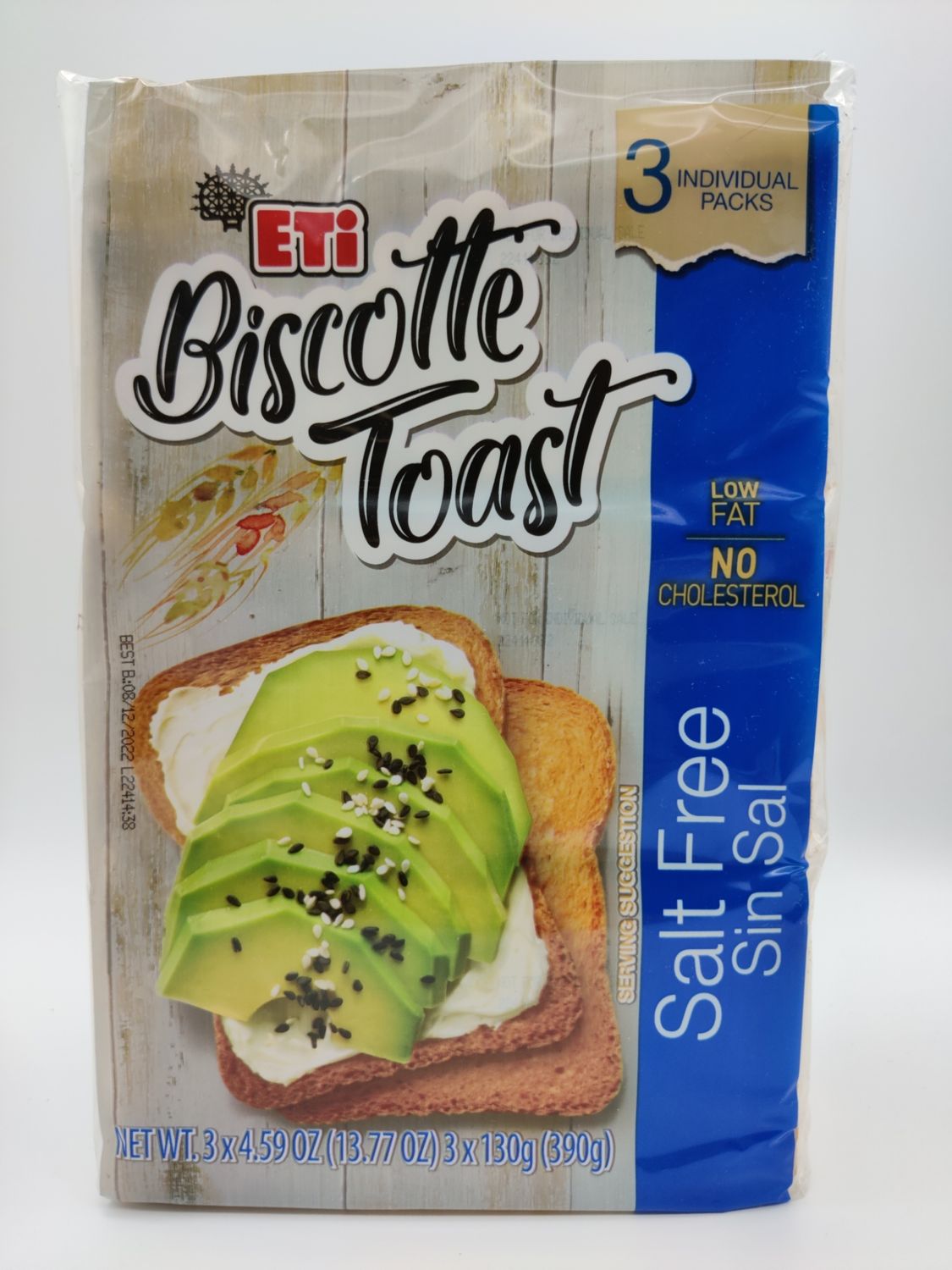 Etimek Biscotte No Salt 390g