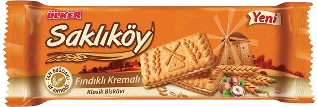 ULKER Saklikoy Hazelnut Cream Biscuits 100g