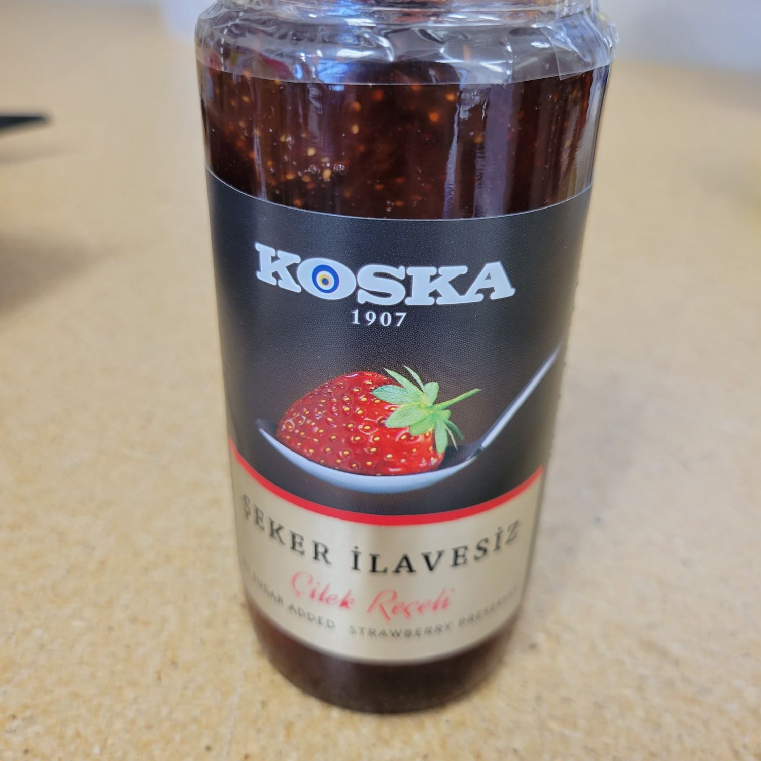 Koska No Suger Added Strawberry Molasses (Sekersiz Cilek Receli) 290g