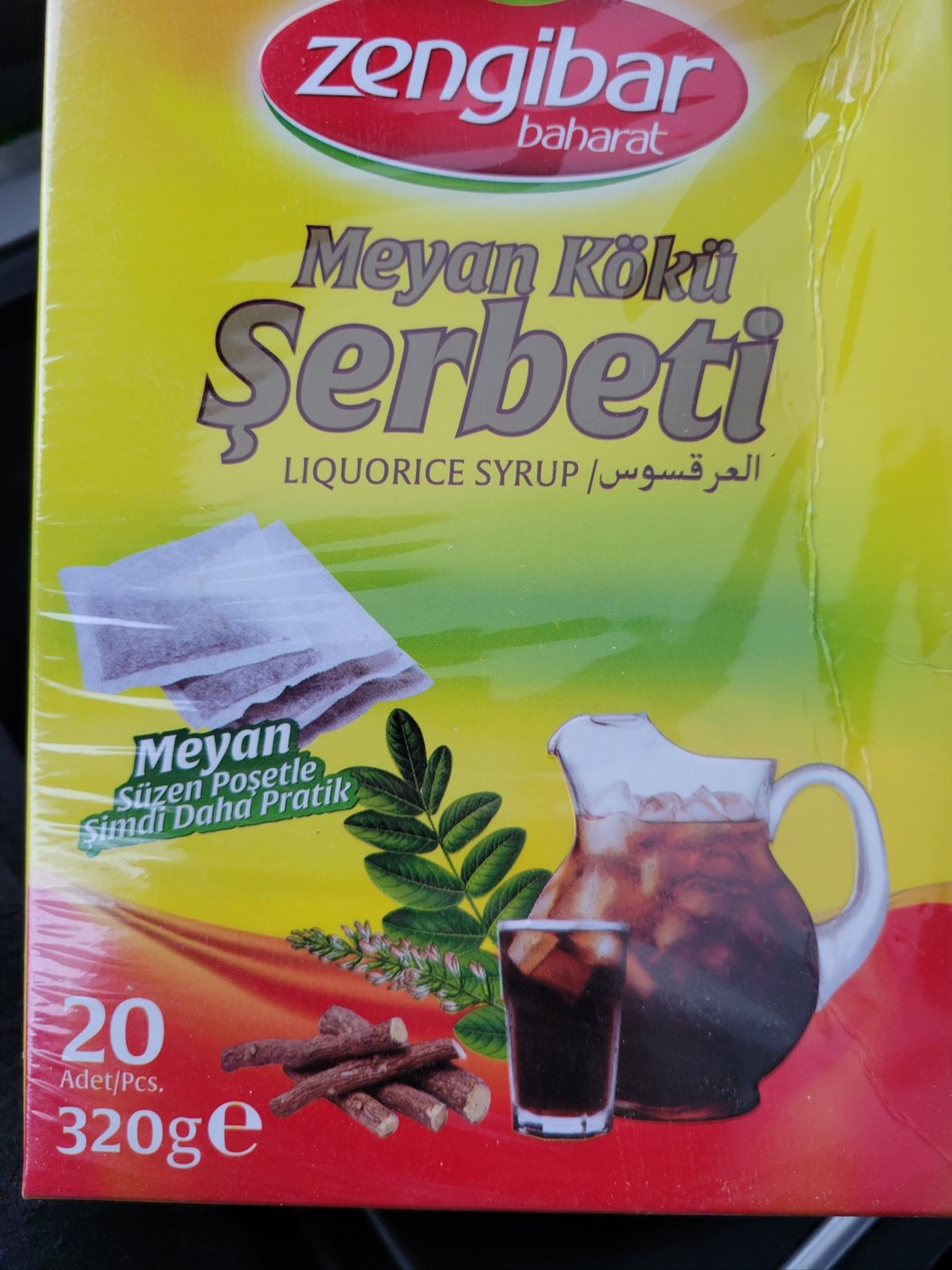 Zengibar Meyan Koku Serbeti 20 Adet Liquorice Syrup