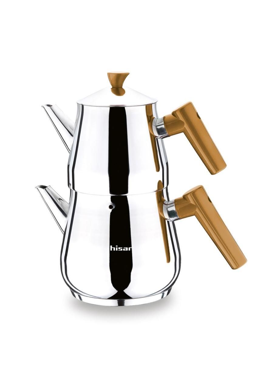 HISAR Heybeli Tea Pot - Teapots - Caydanlik Gold Big Size