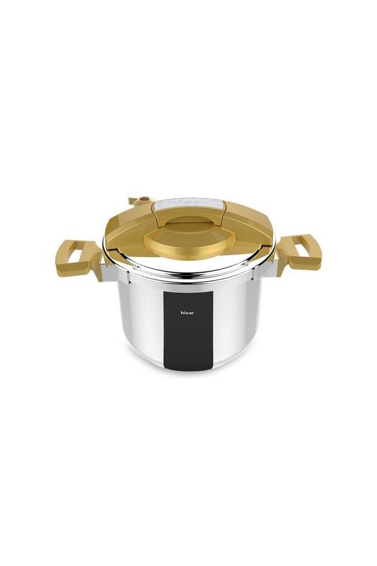 HISAR Neptun Pressure Cooker Set 4&7L // 0,80Mm 18/10 Cr-ni S/s - Gold