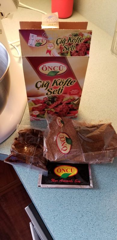 ONCU Cig Kofte Seti (Raw Meatball Set) Vegetarian. Meatless