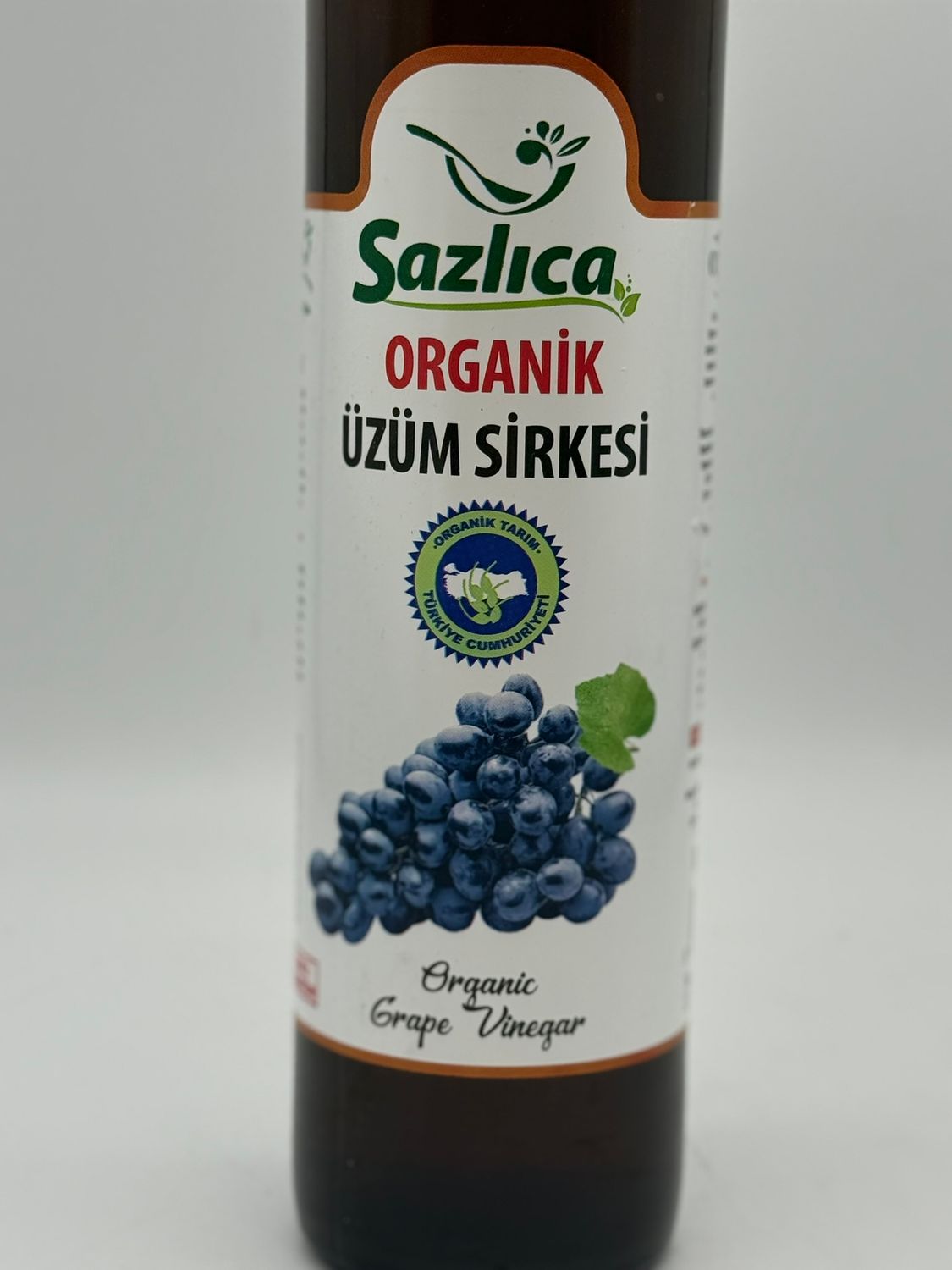 SAZLICA Organic Grape Vinegar 500mL (16.9 fl oz) – Naturally Fermented Turkish Grape Vinegar – Unfiltered &amp; Unpasteurized – Product of Türkiye