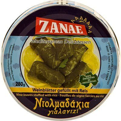 ZANAE Dolmadakia 280g (10oz) Tin Stuffed Grape Leaves - Yaprak Sarma