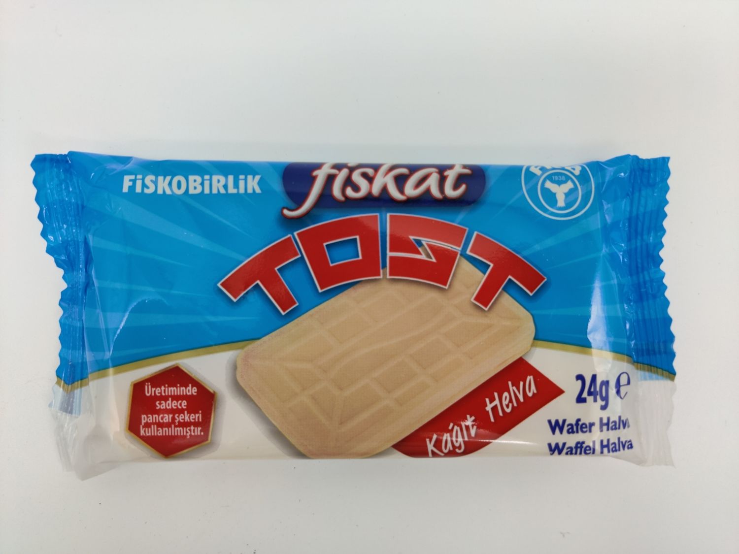 Fiskobirlik Fiskat Tost Wafer Halva 24g - Kagit Helva