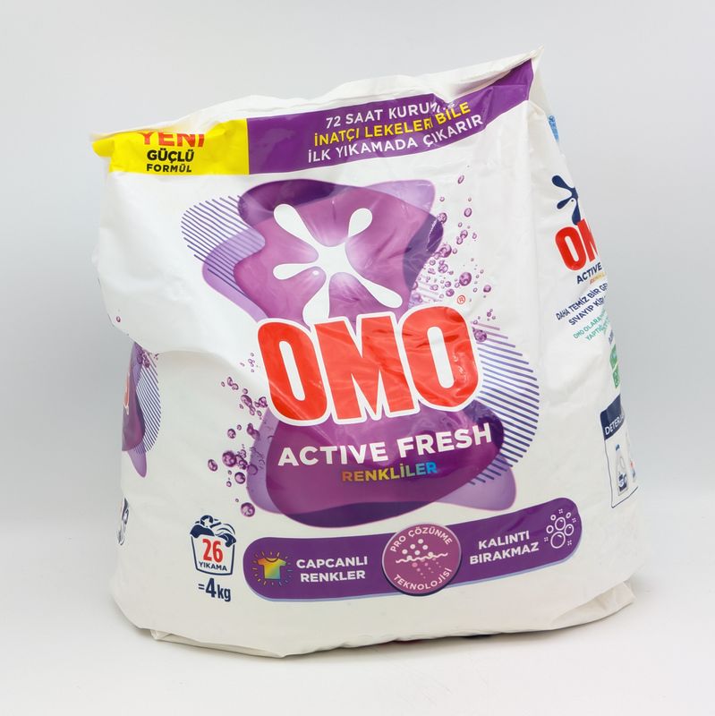 OMO Active Fresh Detergent For Colorful - Toz Camasir Deterjani Renkliler Icin 4kg