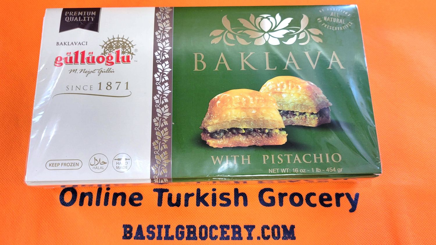 Gulluoglu Fistikli Baklava / Pistachios Baklava 454g