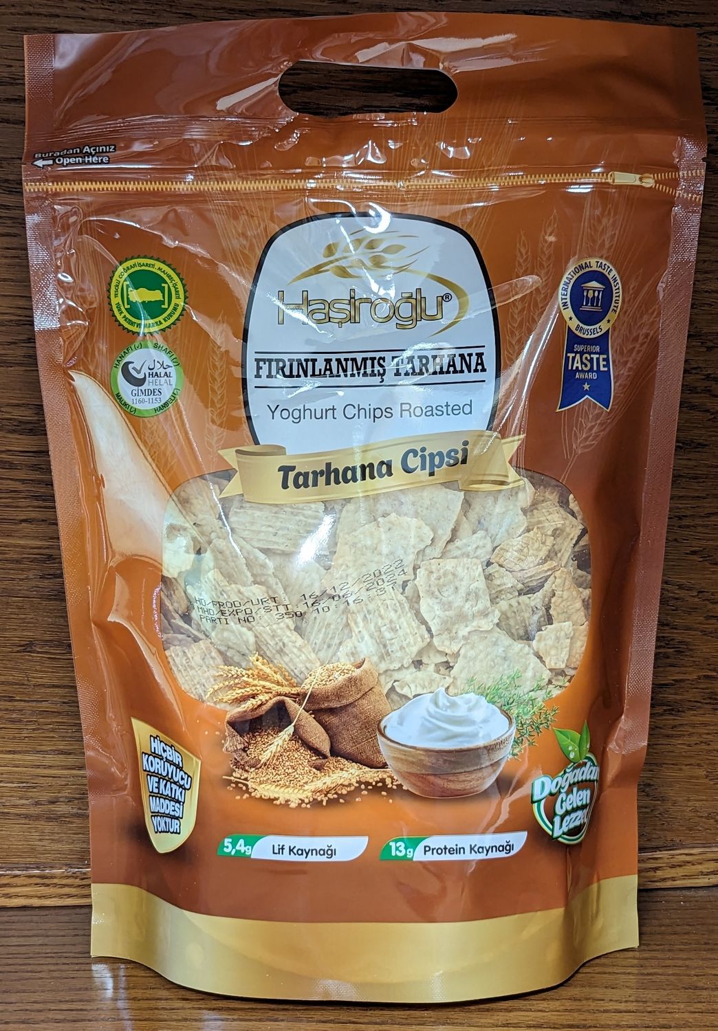 HASIROGLU Firinlanmis Tarhana Yogurt Chips Roasted 450g