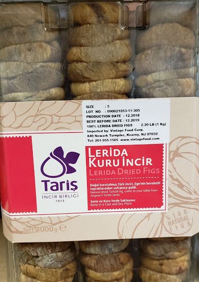 Taris Dried Turkish Figs Lerida #5 1kg