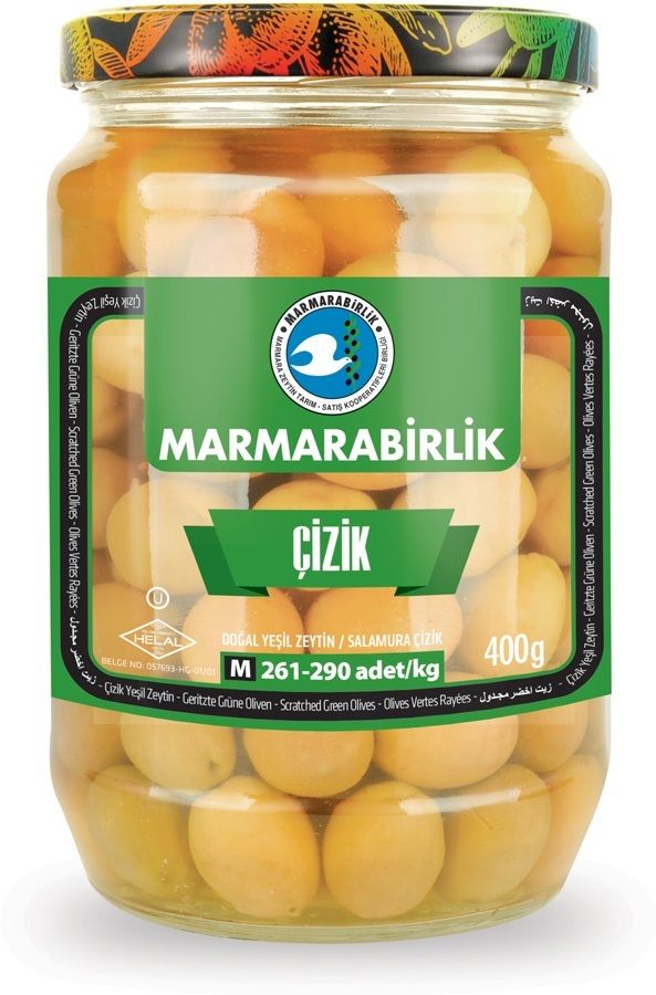 MB Marmara Birlik Green Olives M Scratched 400g