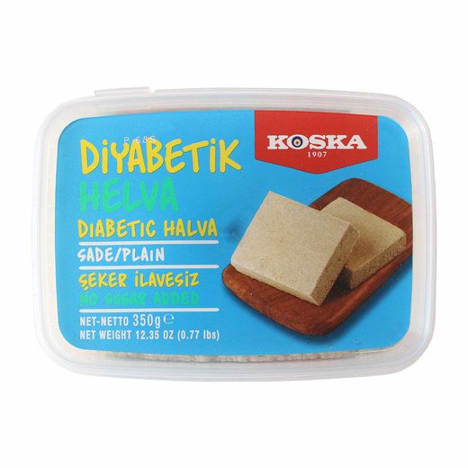 Koska Diabetiker Cocoa Halva - 8.82oz (250g), Diabetik Kakaolu Tahin Helva, Sugar Free