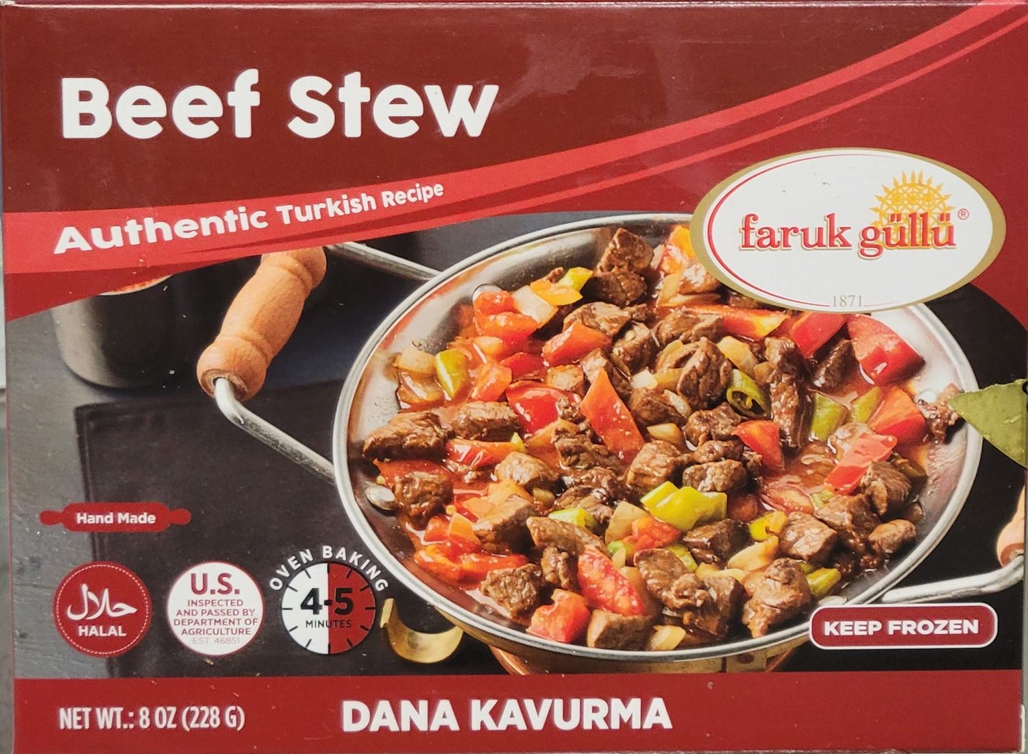 Faruk Gullu Gulluoglu Dana Kavurma - Beef Stew 228g