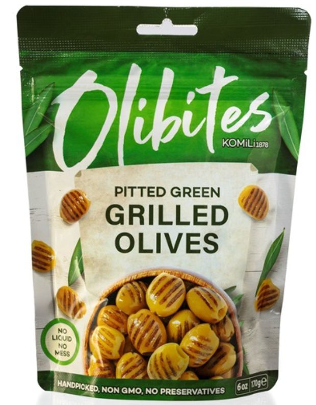 Komili Pitted Green Grilled Olives 170g