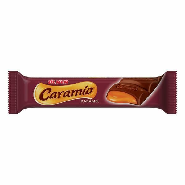 ULKER Caramio Chocolate With Caramel Filling (Karamel Dolgulu Cikolata) 32g