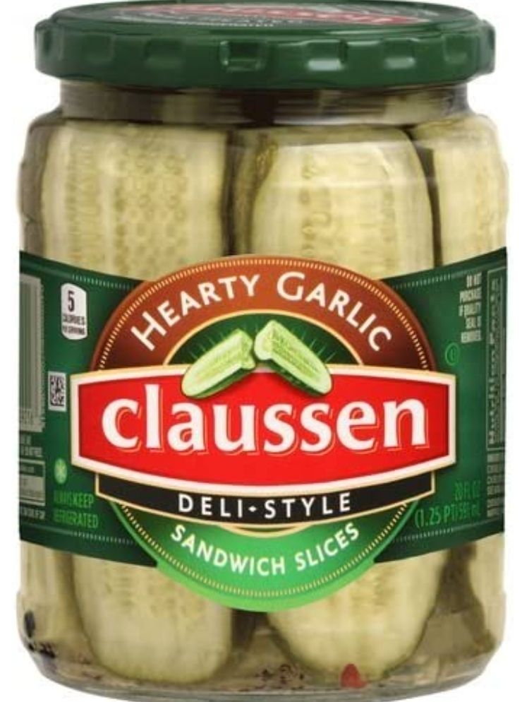 Claussen Pickle Slices Deli Style Hearty Garlic Flavor 20oz