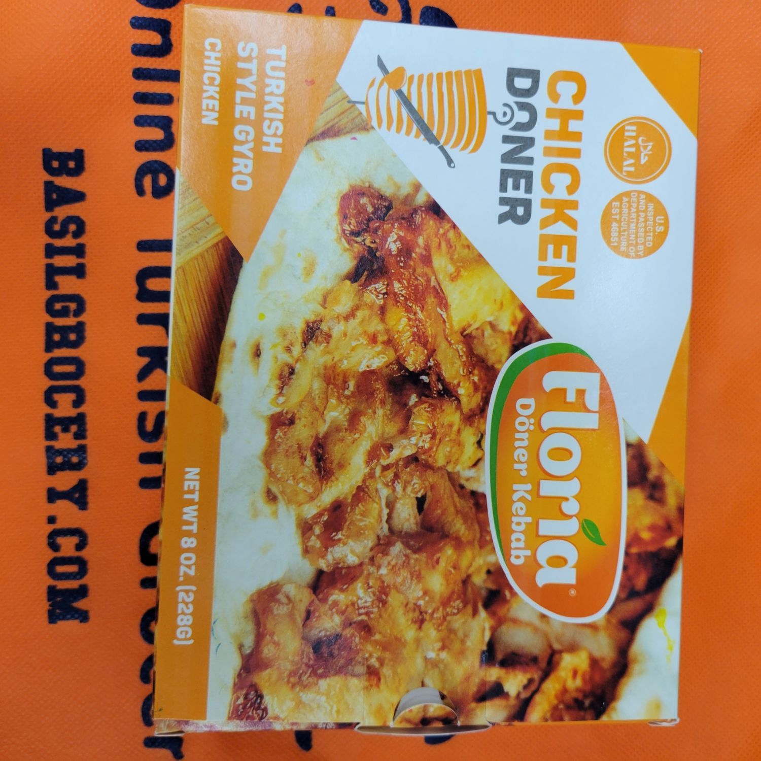 FLORIA Halal Chicken Doner Gyro / Shawarma (8oz)