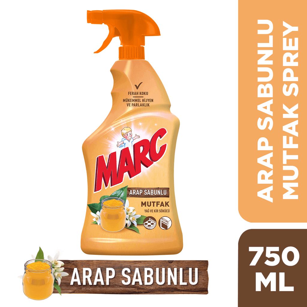 Marc Kitchen Degreaser Spray- Sivi Arap Sabunlu Mutfak Spreyi