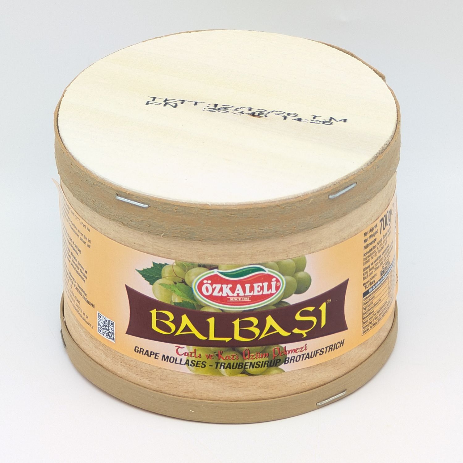 OZKALELI Balbasi Zile Pekmez- Balbasi Kati Uzum Pekmezi / Solid Grape Molasses - 700g