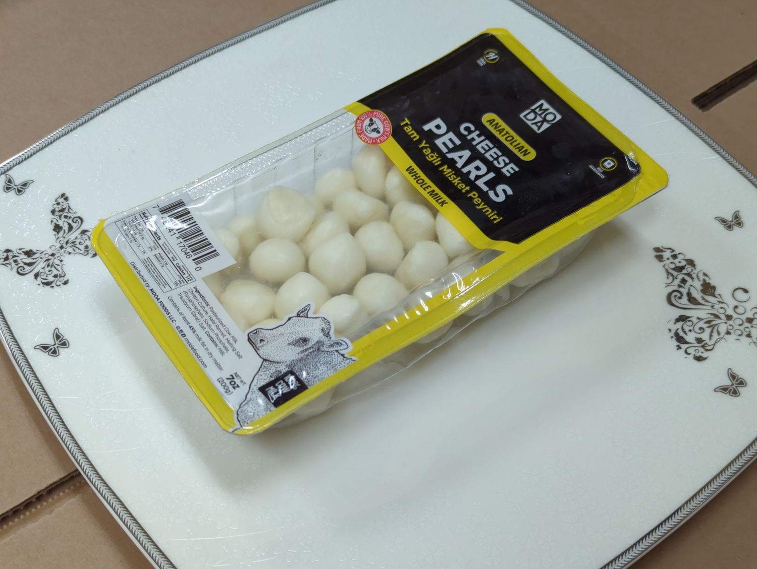 MODA Anatolian Cheese Pearls Tam Yagli Misket Peyniri Whole Milk 200g